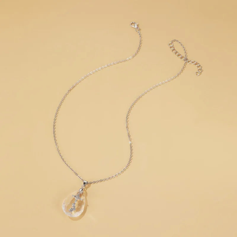 Simple Temperament Wild Drop Pendant Necklace